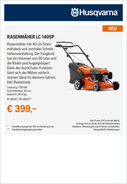 Hq Anzeigen Frhjahrsaktion 2021 2sp Rz Rasenmher Lc 140sp Kopie